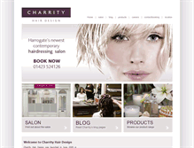Tablet Screenshot of charrityhairdesign.co.uk
